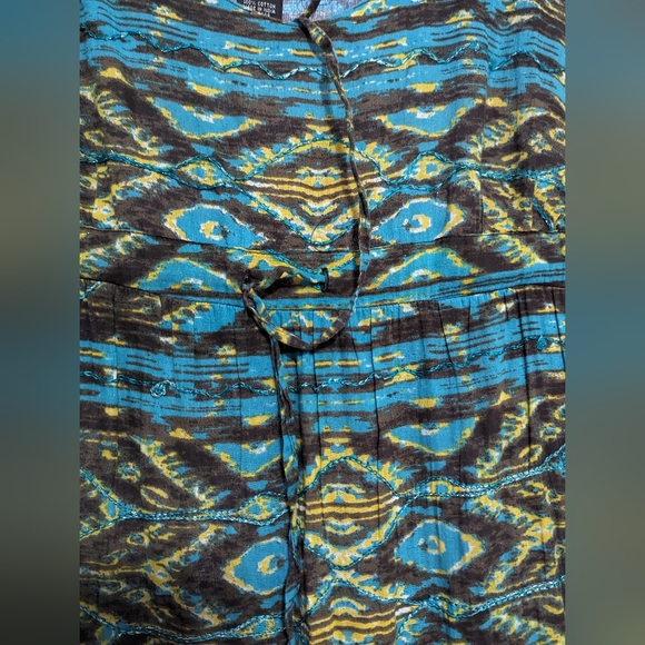 - Nu Look sleeveless Maxi tiered cotton Dress with a flare . sundress - Picture 4 of 7